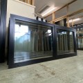 NEW Double Glazed Aluminium Window 1400 x 600 Matte Black