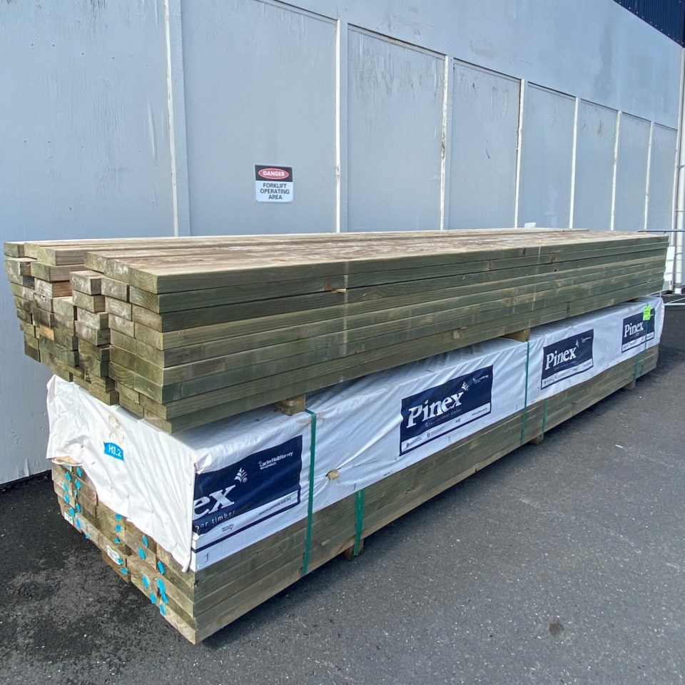 NEW 145 x 45 H3.2 Treated Pine MG SG8 Timber $9.50 p/m