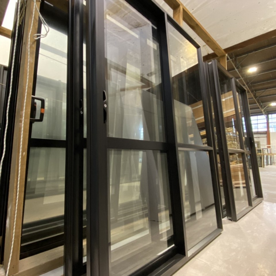 NEW Single Glazed Aluminium Ranchslider Door 1450 x 2000 Matte Black