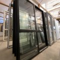 NEW Double Glazed Aluminium Ranchslider Door 1600 x 2000 Matte Black