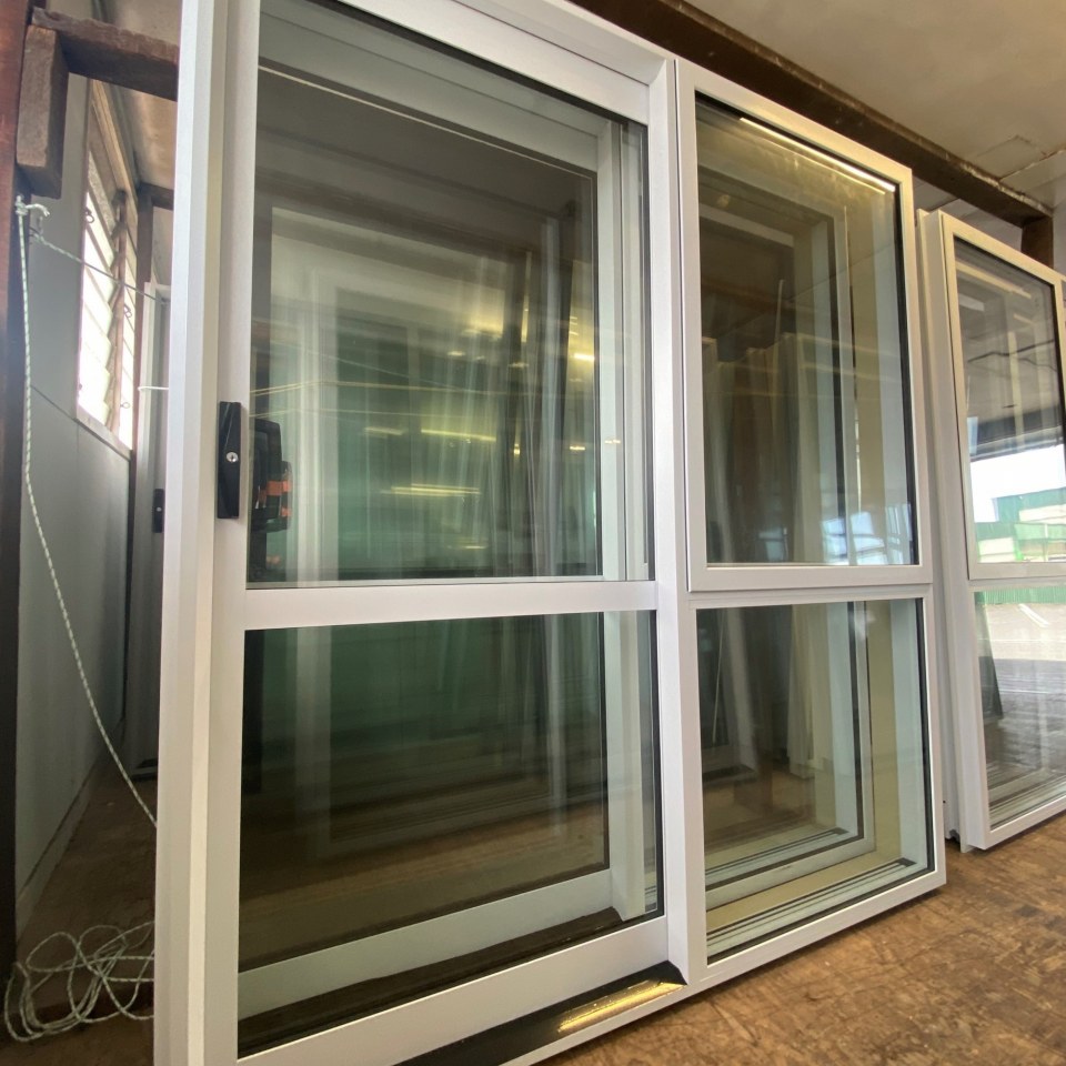 NEW Double Glazed Aluminium Ranchslider Door 1800 x 2000 Arctic White