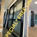 *SPECIAL* NEW Double Glazed Aluminium Ranchslider Door 1800 x 2000 Matte Black