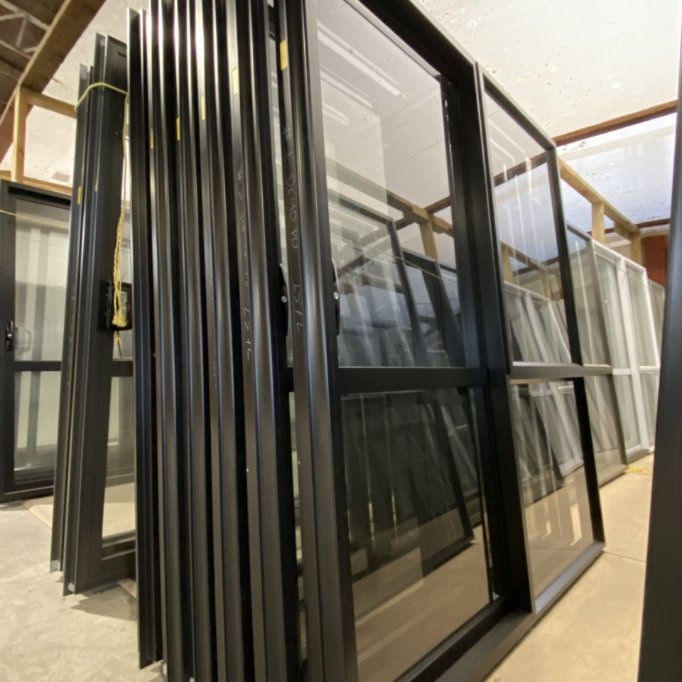 NEW Single Glazed Ranchslider Door 1800 x 2000 Matte Black