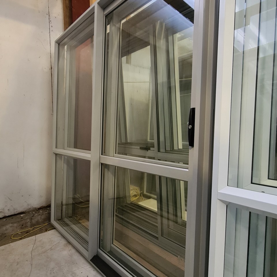 NEW Single Glazed Aluminium Ranchslider Door 1800 x 2000 Silver Pearl