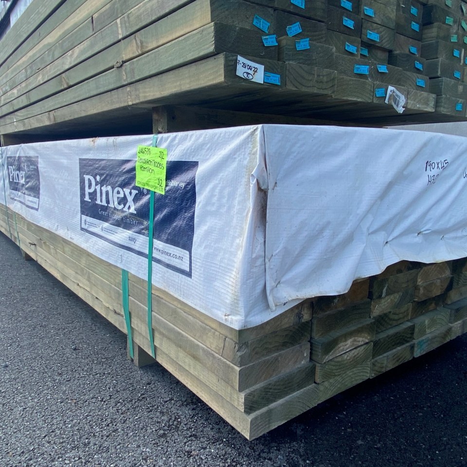 NEW 190 x 45 H3.2 Treated SG8 Timber $12.50 p/m