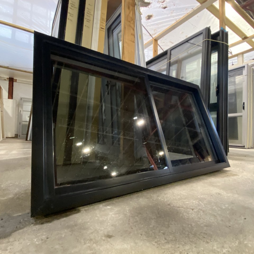 Recycled Double Glazed Aluminium Double-Sliding Window 1590 x 890 #3608