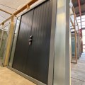 Recycled Aluminium Frame, Double Door With Double Glazed Sidelites 2400 x 2300 #3847