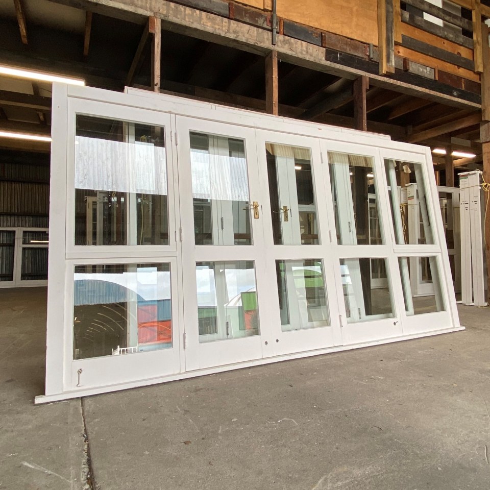 Recycled Wooden French Door With Sidelites 3760 x 2000 #3864