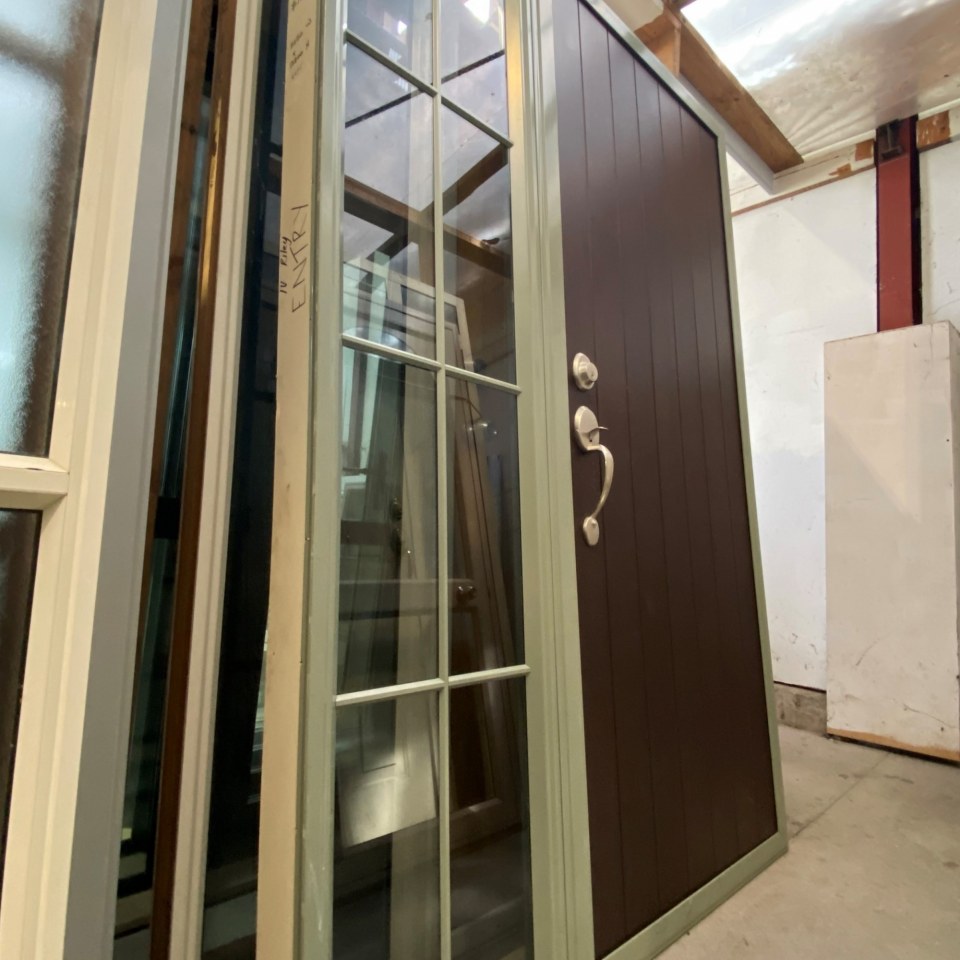 Recycled Aluminium, Single Exterior Door With Sidelite 1420 x 2200 #3901