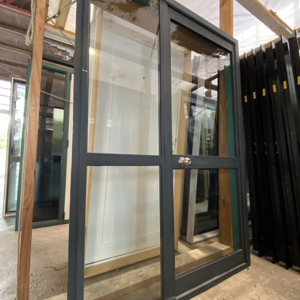 Recycled Aluminium, Single Exterior Door With Sidelite 1390 x 2000 #3981