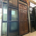 Recycled Aluminium Frame, Wooden Exterior Door With Sidelites 1510 x 2290 #4029