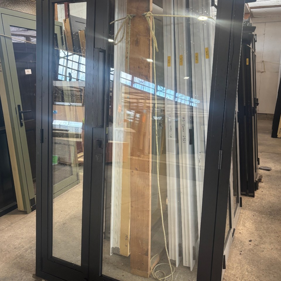 Recycled Aluminium Entrance Door with Sidelite 1310 x 2040 #4075