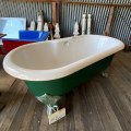 Recycled Green Acrylic Bath With Metal Claw Foot 1700 x 640