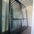 NEW Double Glazed Aluminium Ranchslider Door 1800 x 2000 Matte Black - High Wind